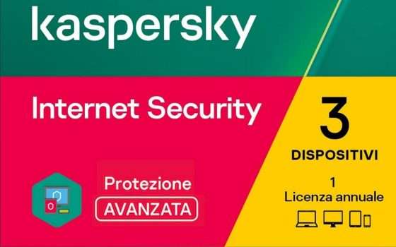 Kaspersky: 3 dispositivi al sicuro al prezzo di 1