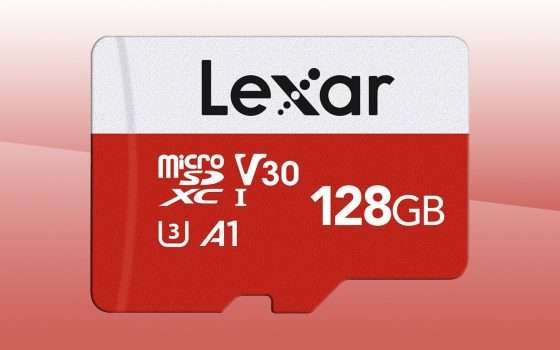 Lexar, la microSD da 128 GB oggi al PREZZO MINIMO