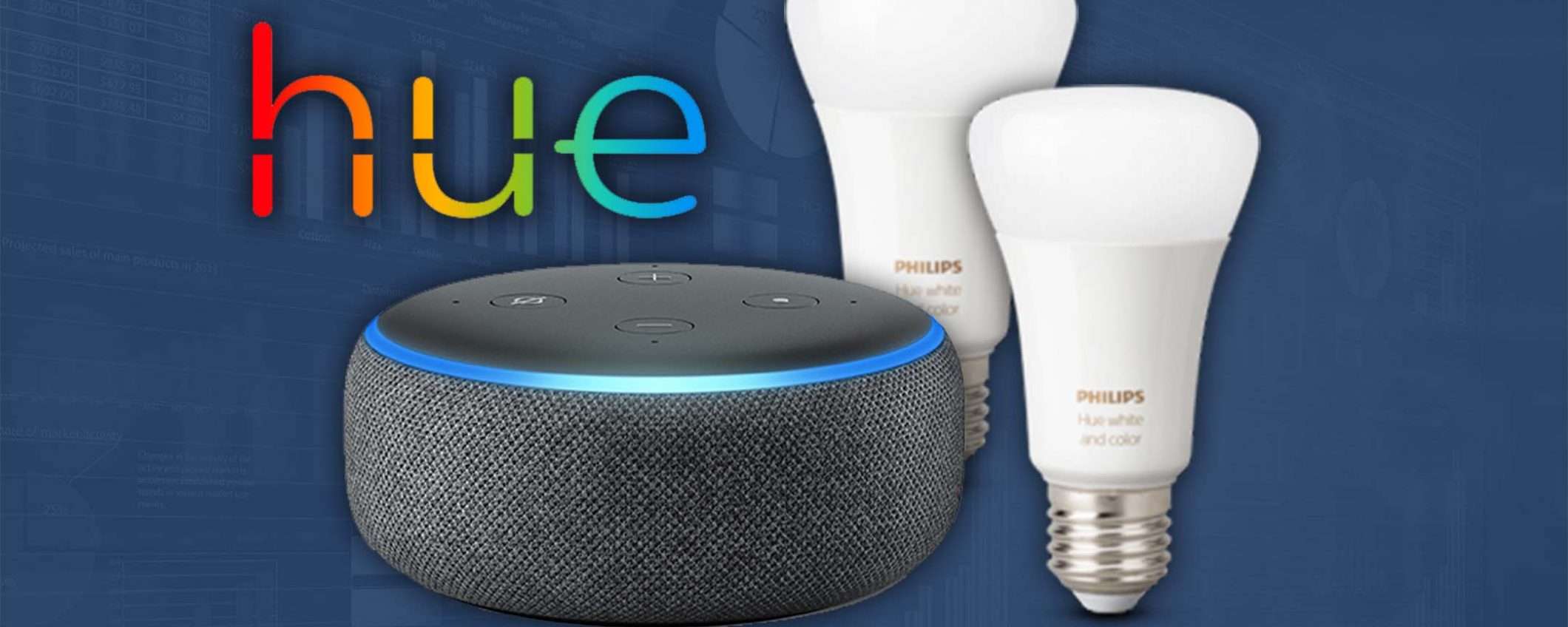 Echo Dot e Philips Hue: kit domotica a soli 29,99€ (-59%)