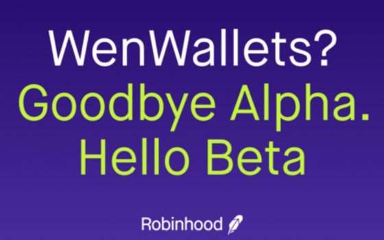 Robinhood Crypto Wallet Beta verrà rilasciato entro fine gennaio