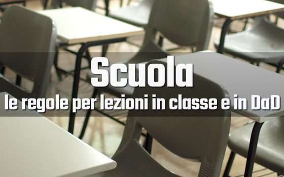 Scuola: nuove regole per lezioni in classe e DaD