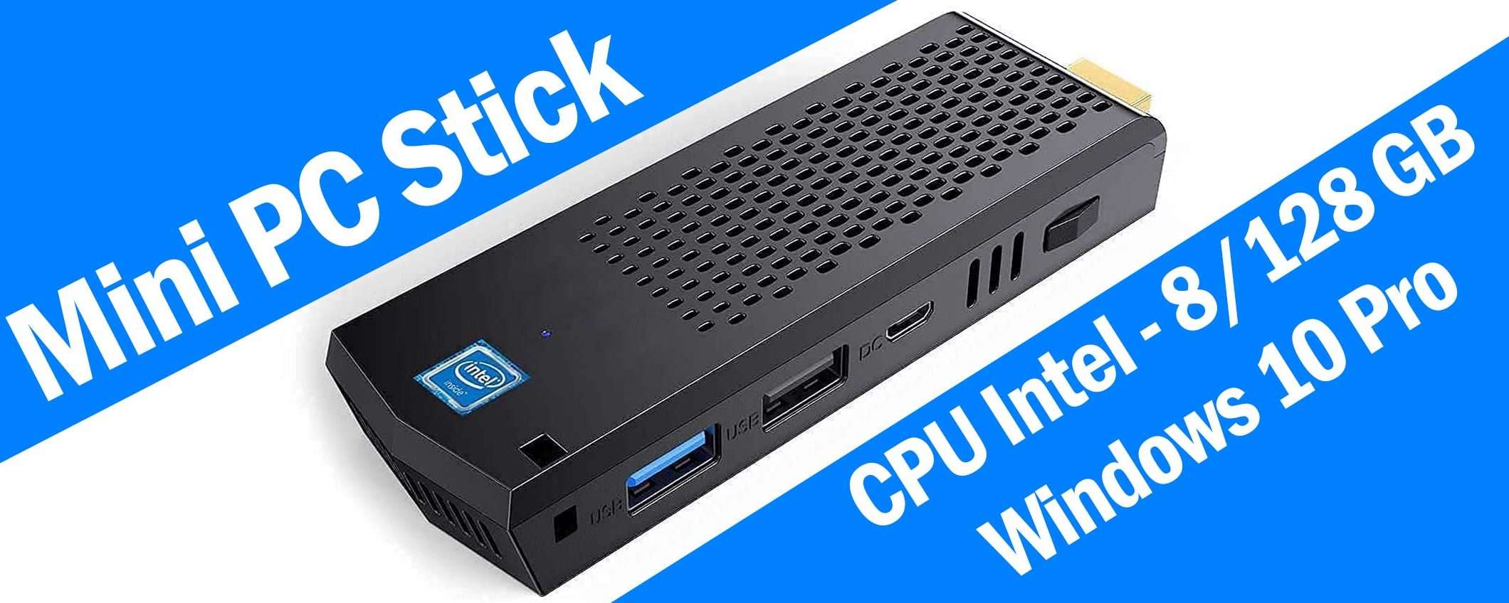 Mini PC Stick (Intel, 8/128GB) al prezzo minimo