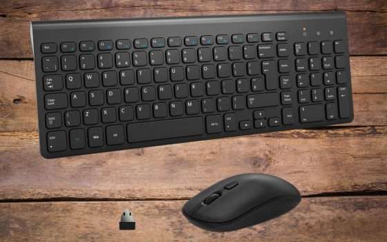 Set con tastiera e mouse wireless a poco più di 20€