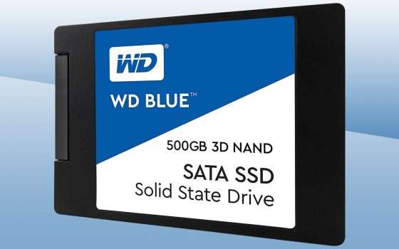 WD Blue, la SSD da 500 GB al PREZZO MINIMO STORICO