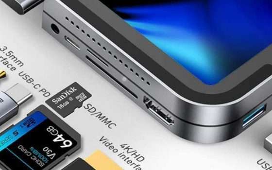 Hub USB C che scompare: 6 in 1 sui prodotti Apple indispensabile