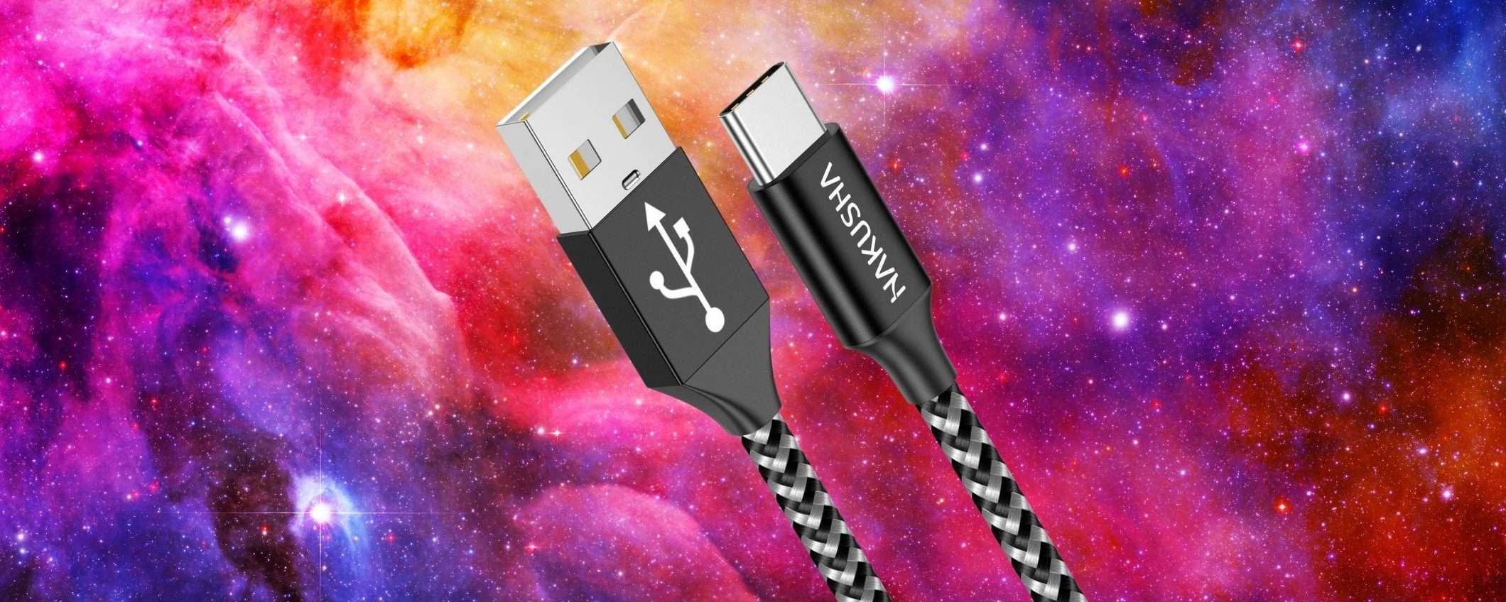 Cavo USB C a prezzo minimo: un salvavita lungo 2 metri