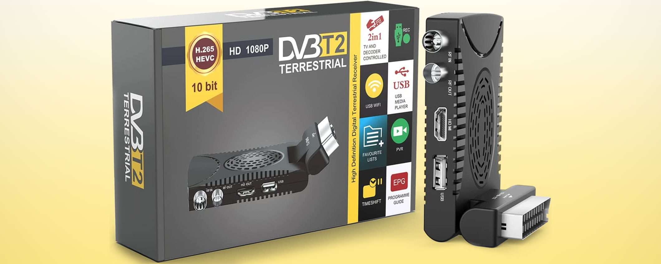 Digitale TV (DVB-T2) questo multifunzione è in sconto