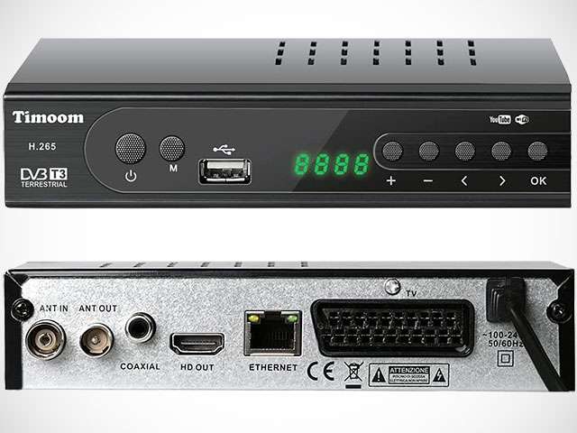 Il decoder DVB-T2 di Timoom