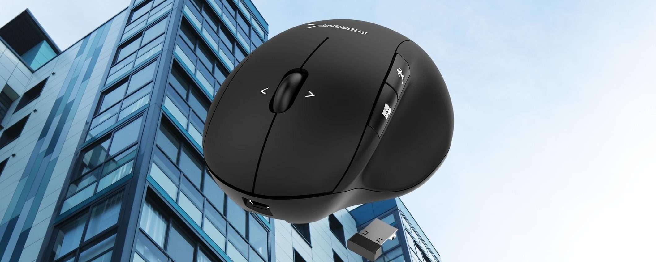 Mouse wireless con 4D, ergonomico e ricaricabile: DA AVERE a 8€