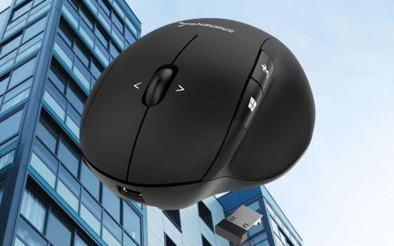 Mouse wireless con 4D, ergonomico e ricaricabile: DA AVERE a 8€