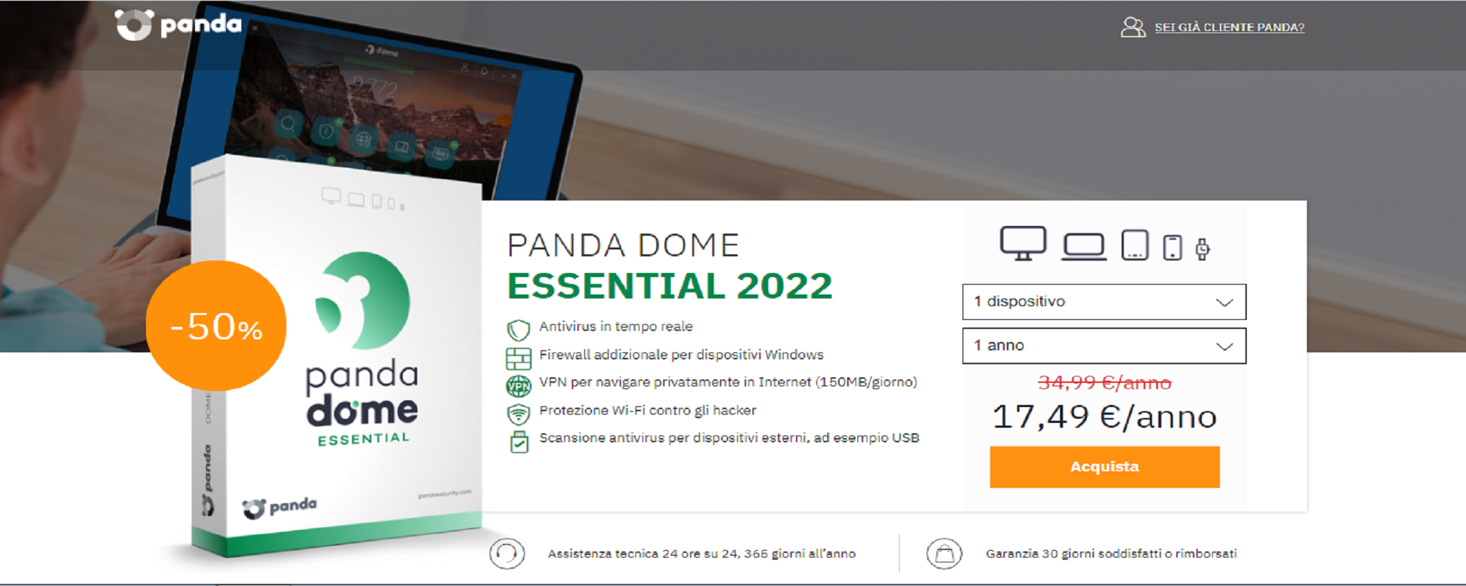 Panda Dome Advance a 17,99: come approfittarne