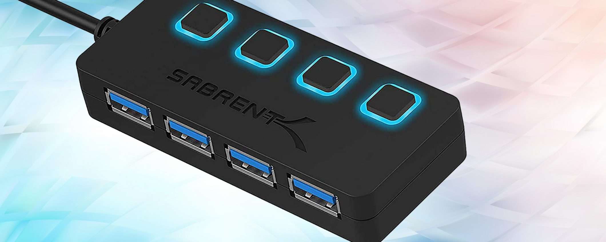 Connettività ed efficienza a soli 13 euro col Sabrent HUB USB 3.0