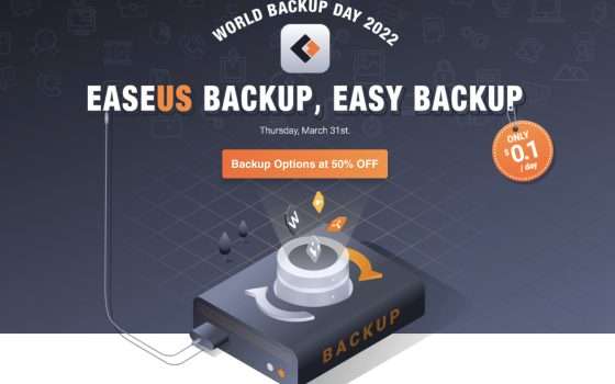 EaseUS scontato del 50% per la giornata del backup