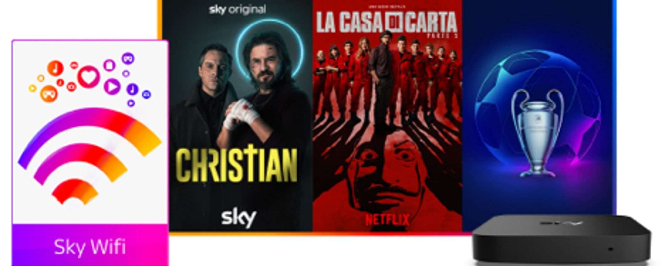 Sky Wi-Fi: ora con 30 Giorni di Sky TV e Netflix