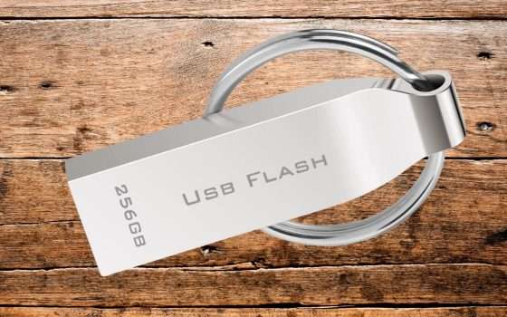 256 GB di spazio su una chiavetta USB 3.0 WATERPROOF, ora e subito