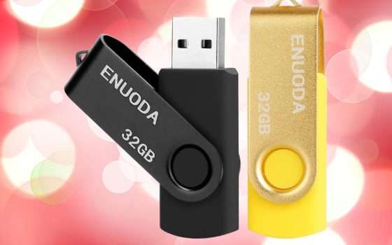 2 chiavette USB, 64 GB di spazio, economiche allo STATO PURO (10€)