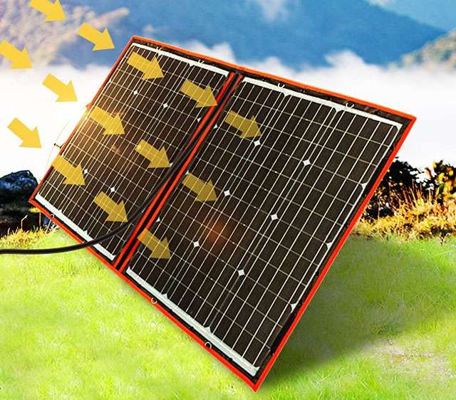 Il kit fotovoltaico con pannello, controller e cavi