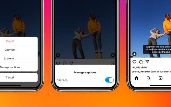 Instagram, sottotitoli automatici sui video