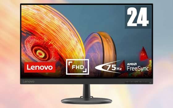 Lenovo C24-25: il monitor al PREZZO MINIMO STORICO