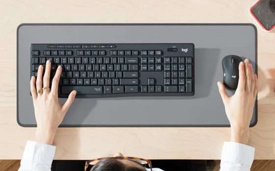 Logitech MK295: kit mouse e tastiera wireless a -36%