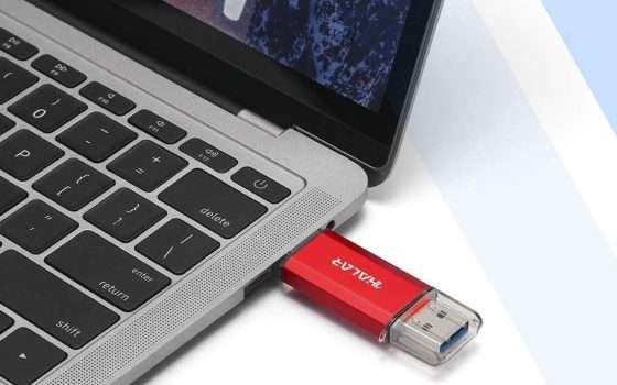 Pendrive 2 in 1 da 64GB e 129MB/s a soli 12 euro su Amazon