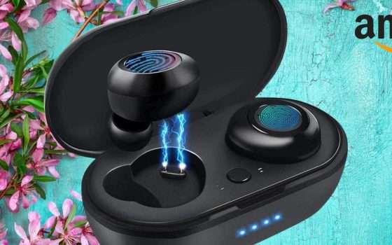 Auricolari Bluetooth: 12€ su Amazon con cancellazione del rumore