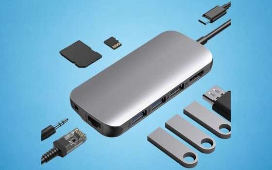 Questo Hub USB-C 9-in-1 è veramente completo di tutto: ora in sconto