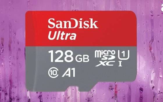 MicroSD da 128 GB firmata SanDisk a PREZZACCIO