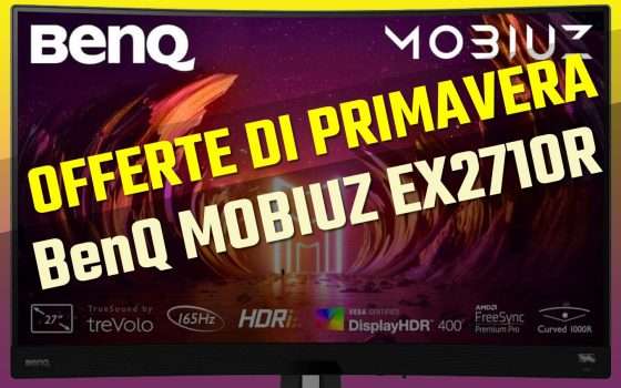 Monitor gaming curvo BenQ a meno di metà prezzo