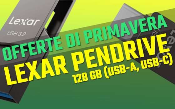 Offerte Primavera: Lexar, pendrive USB-C 128 GB