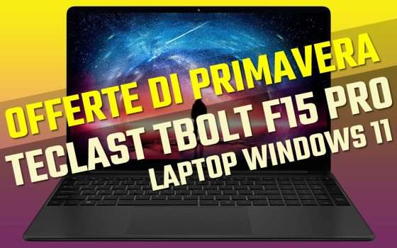 Laptop Teclast con Intel Core e Windows 11: -81€