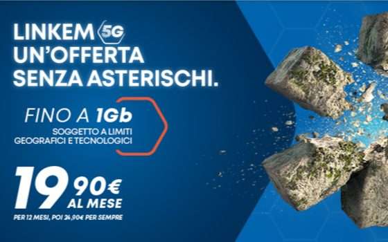 Linkem Promo Easy 5G: Internet Flat a 19,90€