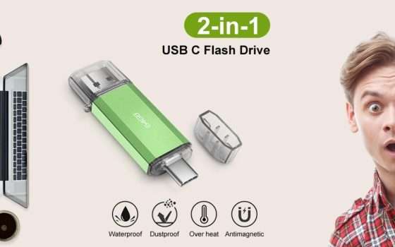 Amazon: torna a un prezzo folle la Chiavetta USB 2 in 1 più acquistata