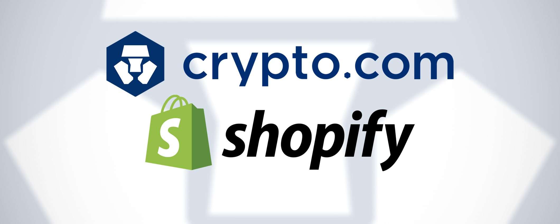 Crypto.com e Shopify per pagare con le criptovalute