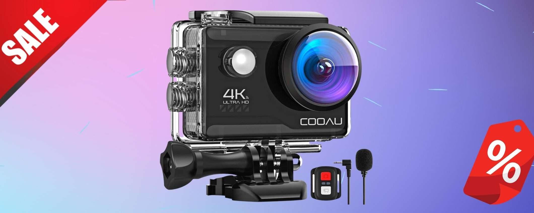 Registra le tue vacanze in 4K, action CAM da sballo (67€)