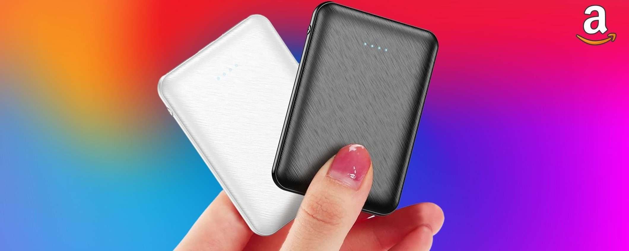 Powerbank ultratascabili, te li porti ovunque [2 pezzi al prezzo di 1]