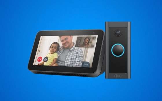 Ring Video Doorbell con Echo Show 5 lo paghi la metà con questo sconto