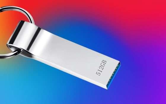 Una chiavetta USB su cui mettere il mondo sopra, 512 GB con poca spesa