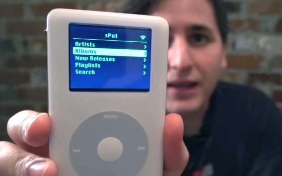 Spotify in streaming su un iPod vecchio 17 anni