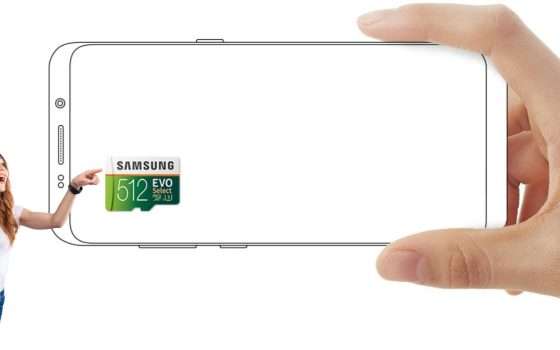 MicroSD Samsung EVO Select 512GB a un prezzo folle su Amazon