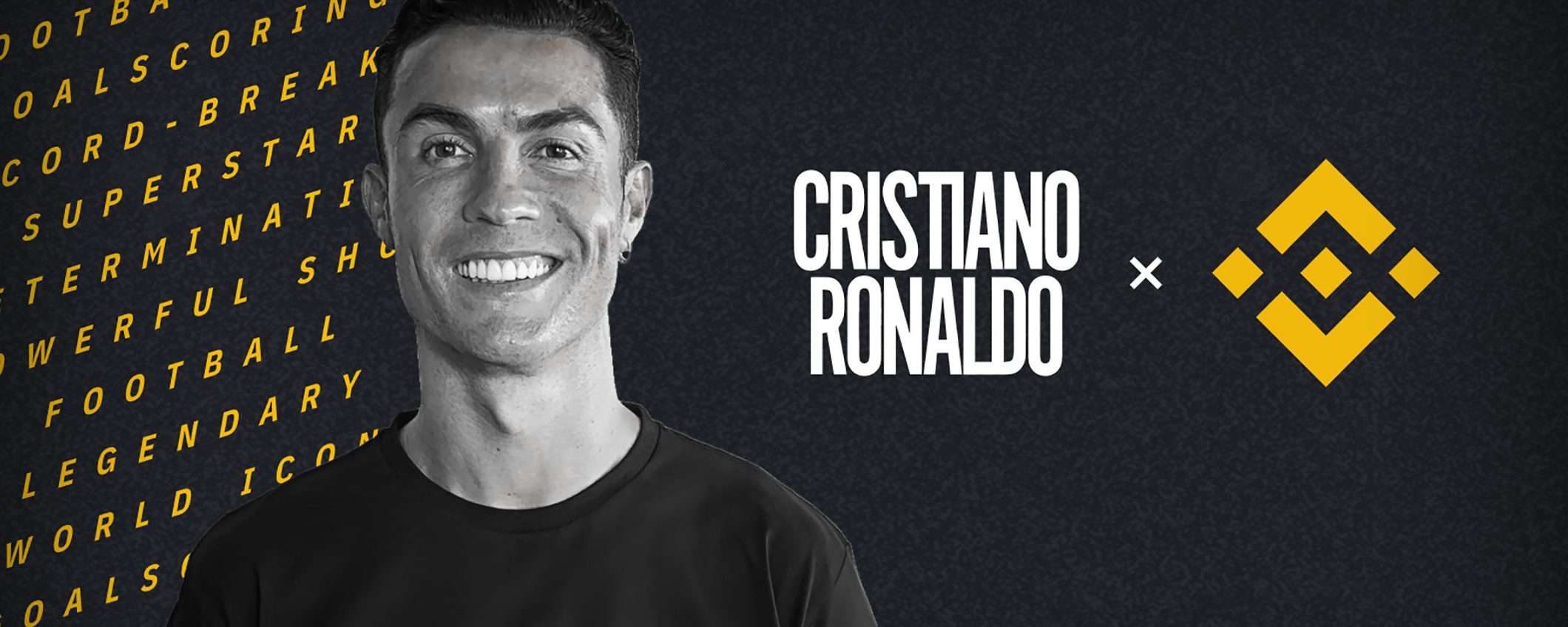 Cristiano Ronaldo con Binance per gli NFT