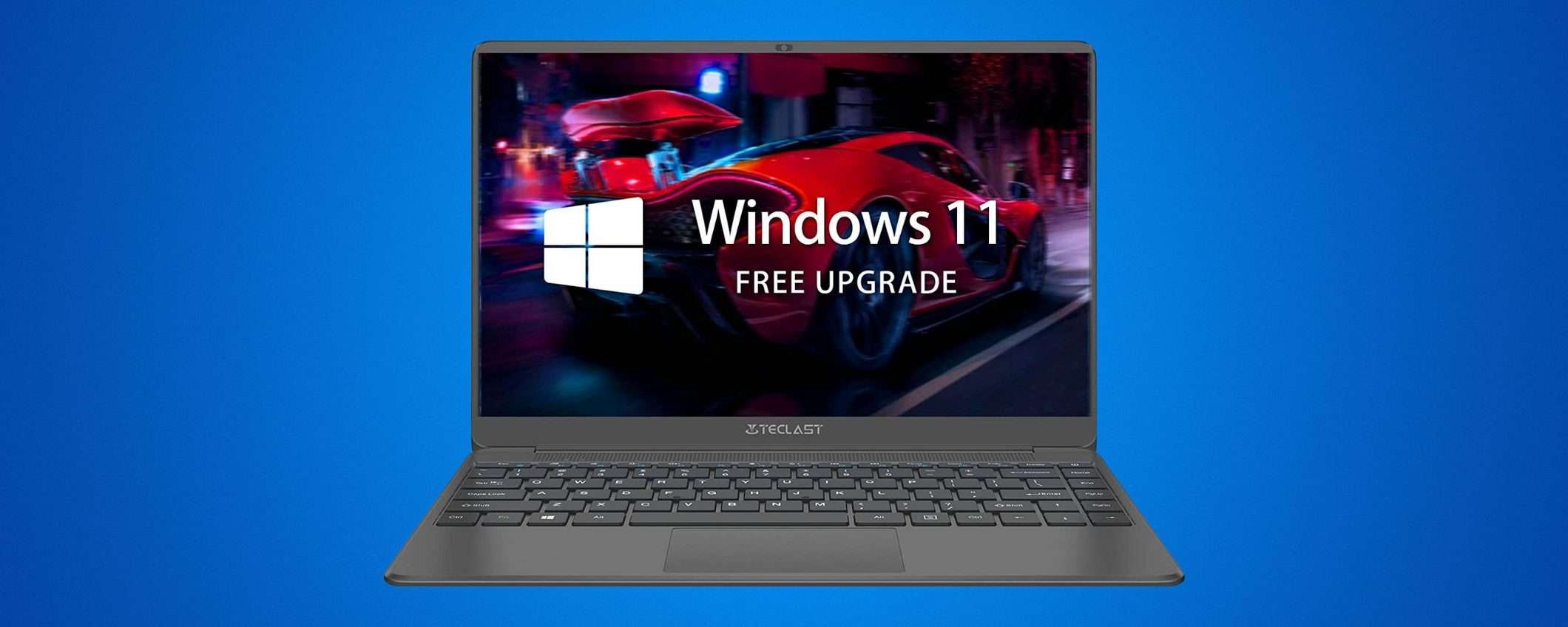 Su questo PC portatile con Windows 11 hai 110€ di sconto con un coupon