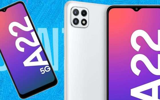 Samsung Galaxy A22 5G, lo smartphone da acquistare ORA (-20%)