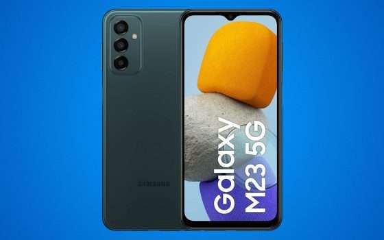 Samsung Galaxy M23: minimo storico su Amazon, risparmi 80 euro