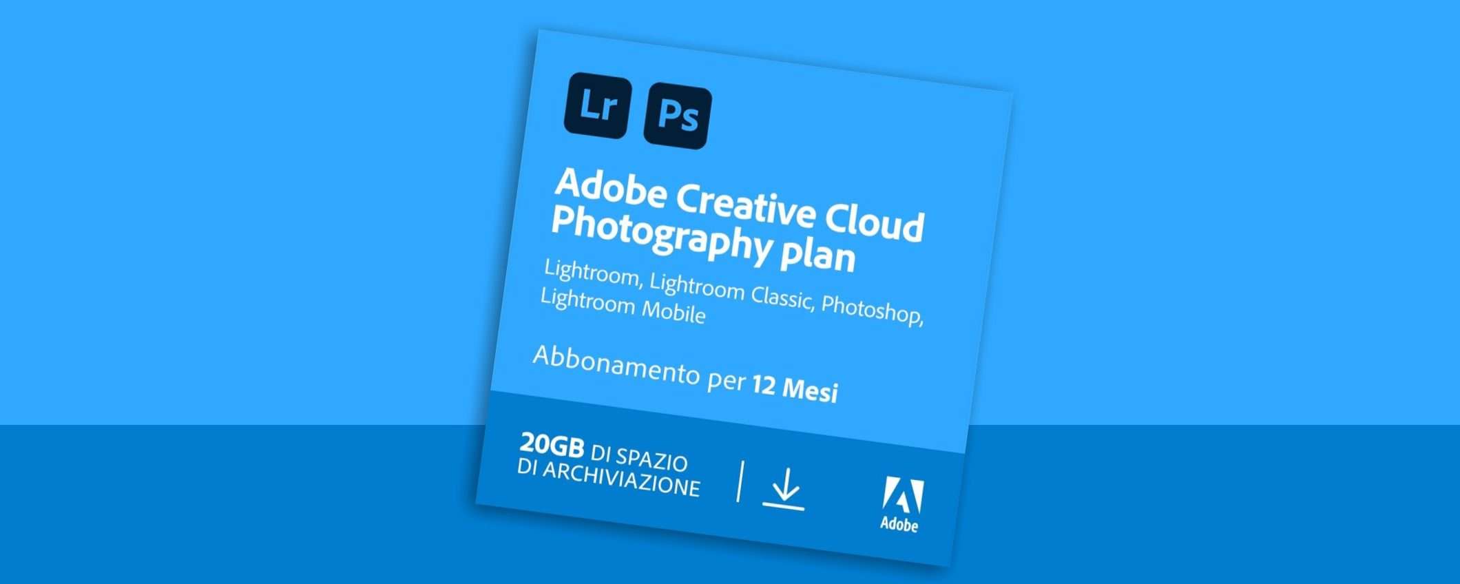 Adobe Creative Cloud Photography, Prime Day d'oro