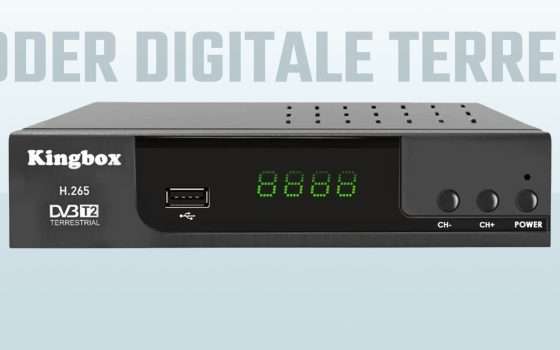 Decoder DVB-T2 per digitale terrestre: -35% su Amazon