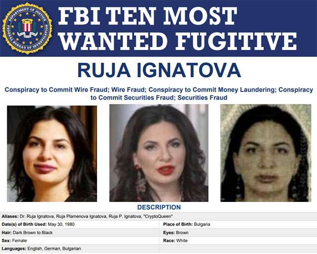 L'avviso FBI su Ruja Ignatova, la Cryptoqueen