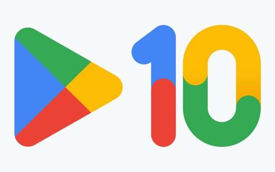 Un nuovo logo per i 10 anni di Google Play Store