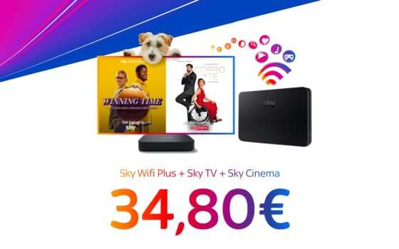 Special Week: Sky Wifi + TV + Cinema a soli 34,80€