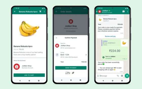 WhatsApp: shopping end-to-end nelle chat